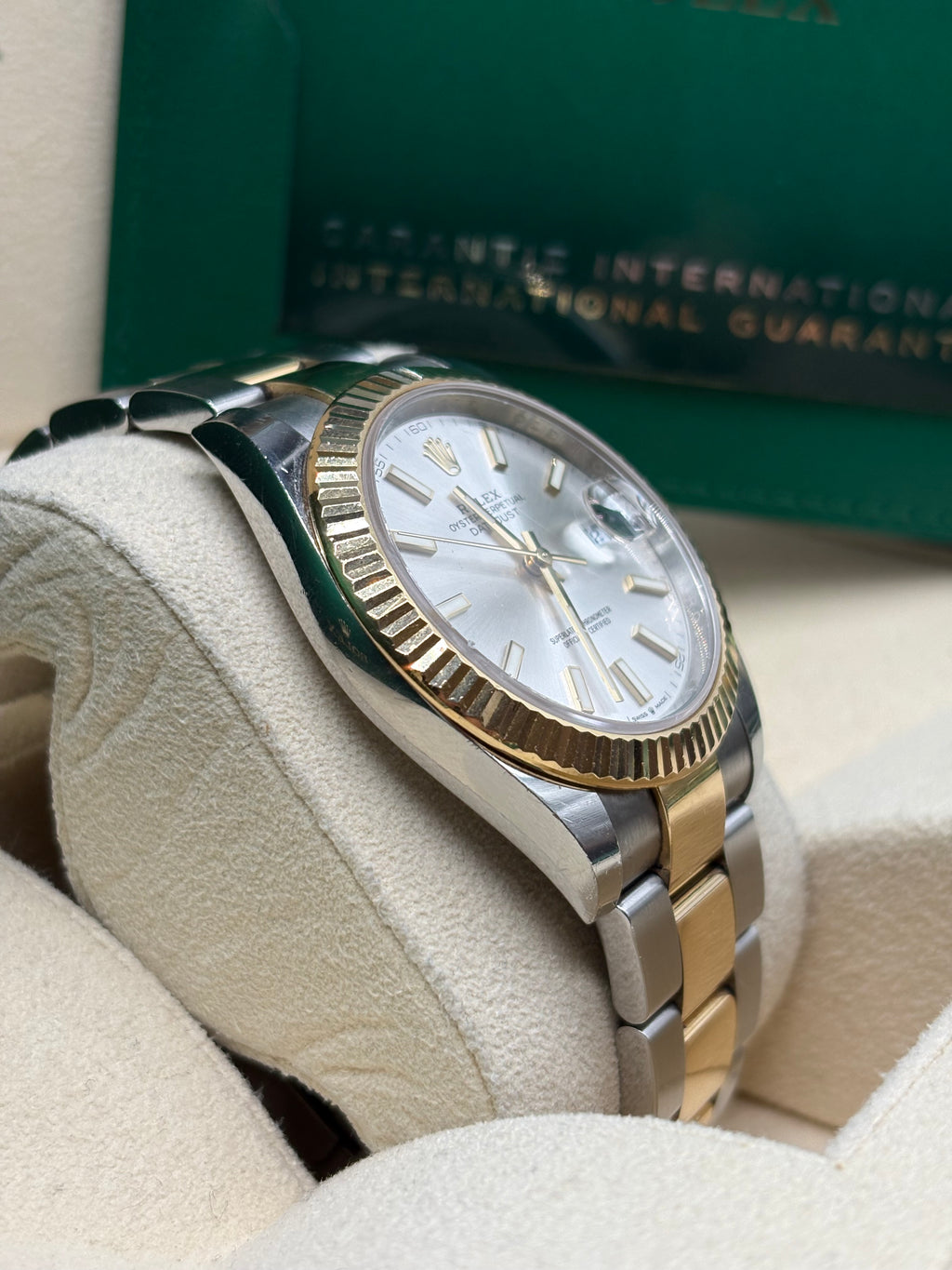 Rolex Datejust 41mm Silver Dial Two Tone Oyster Bracelet